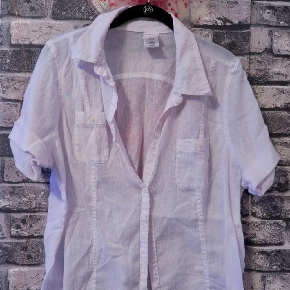 White Button-up Shirt 1X(16w)